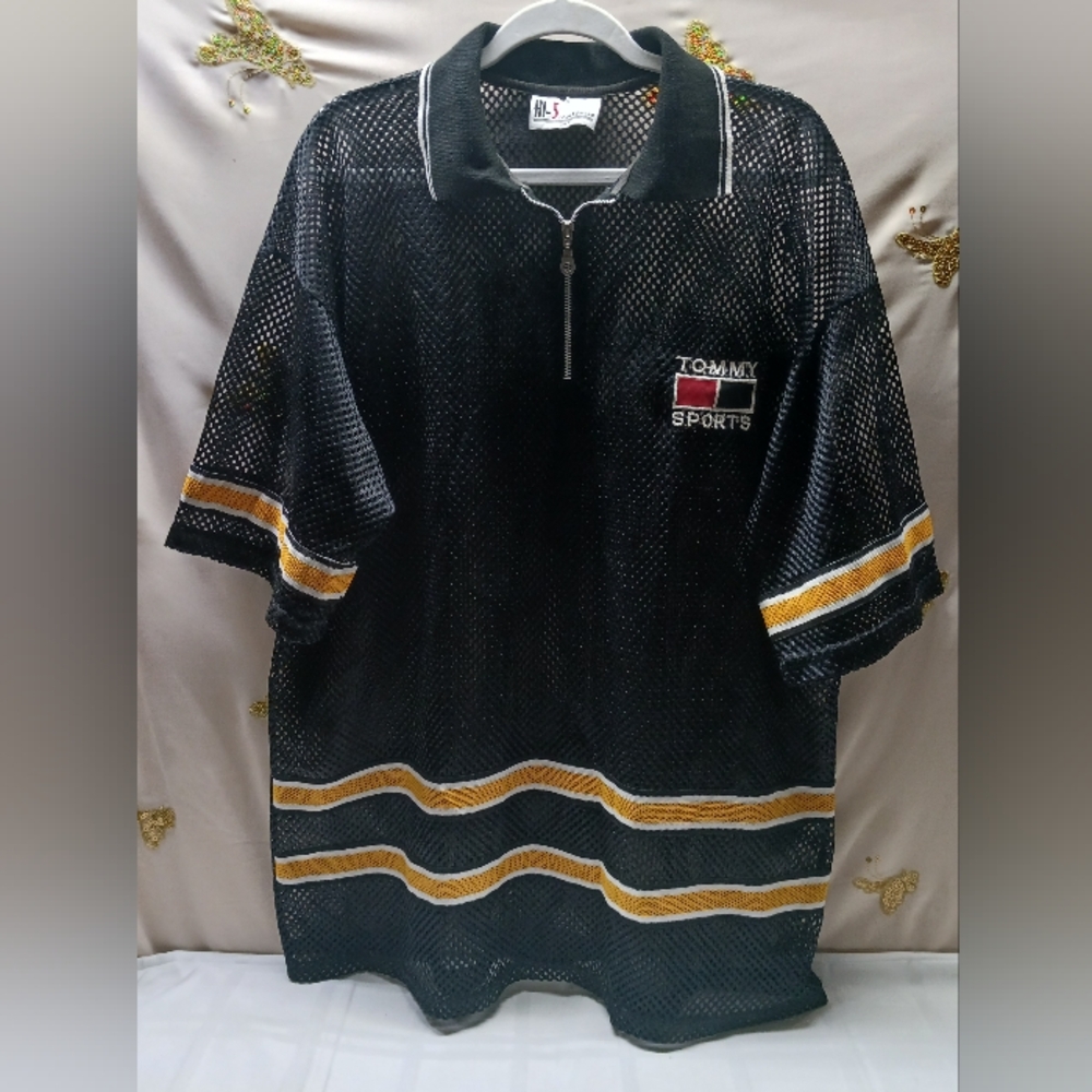 Hi-5 Sportswear Mesh Net Polo Shirt / Size XL?/ Tommy Sports